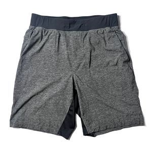 Lululemon 9” T.H.E. Shorts Lined Mens Size Medium Heathered Gray LM7AAUS
